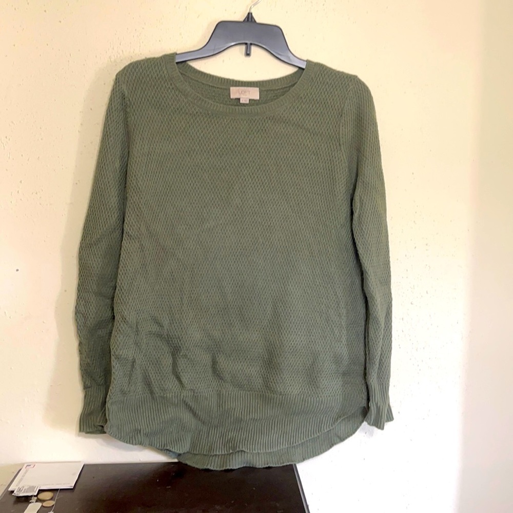 Loft olive green sweater